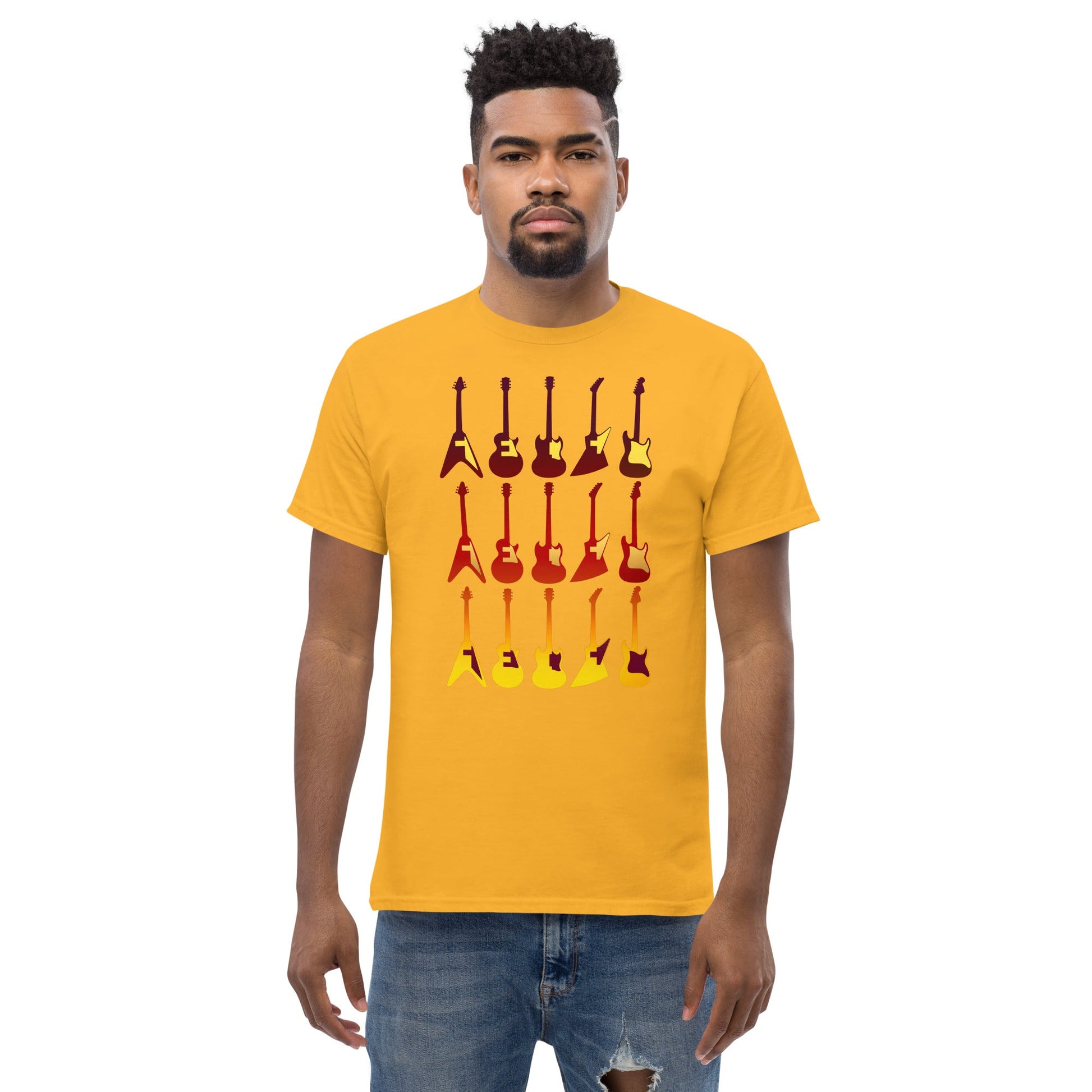 Scar Design Retro Guitars T-shirt