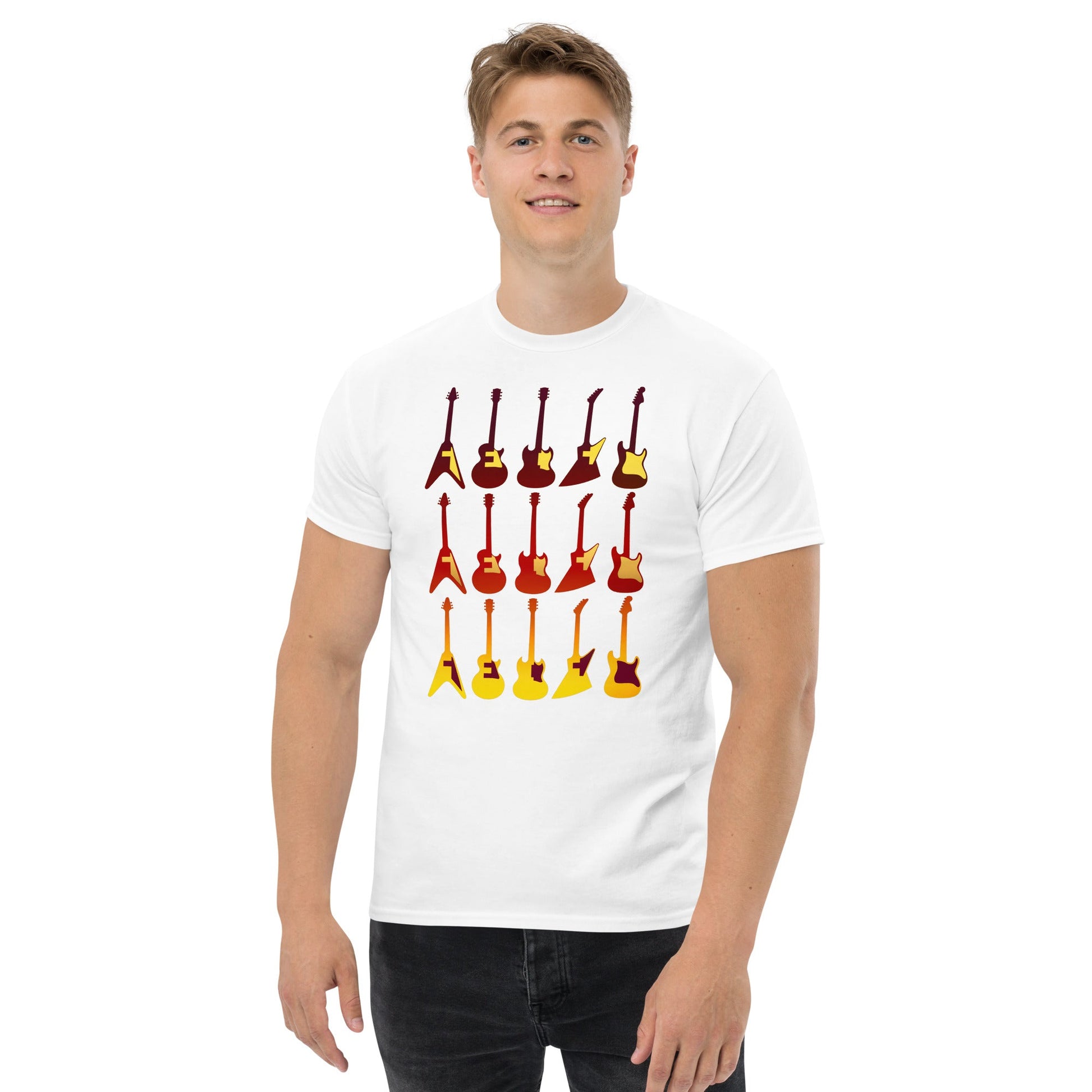 Scar Design Retro Guitars T-shirt