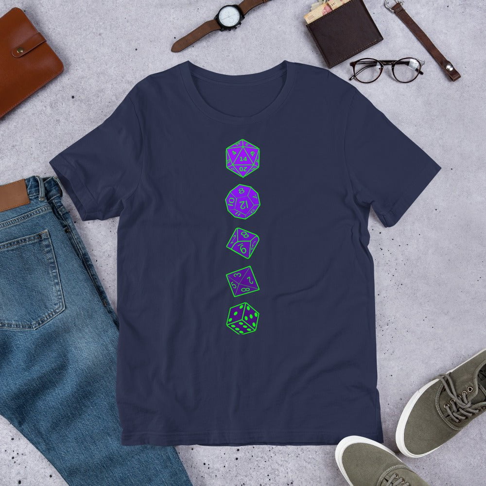 Scar Design RPG games dice T-shirt
