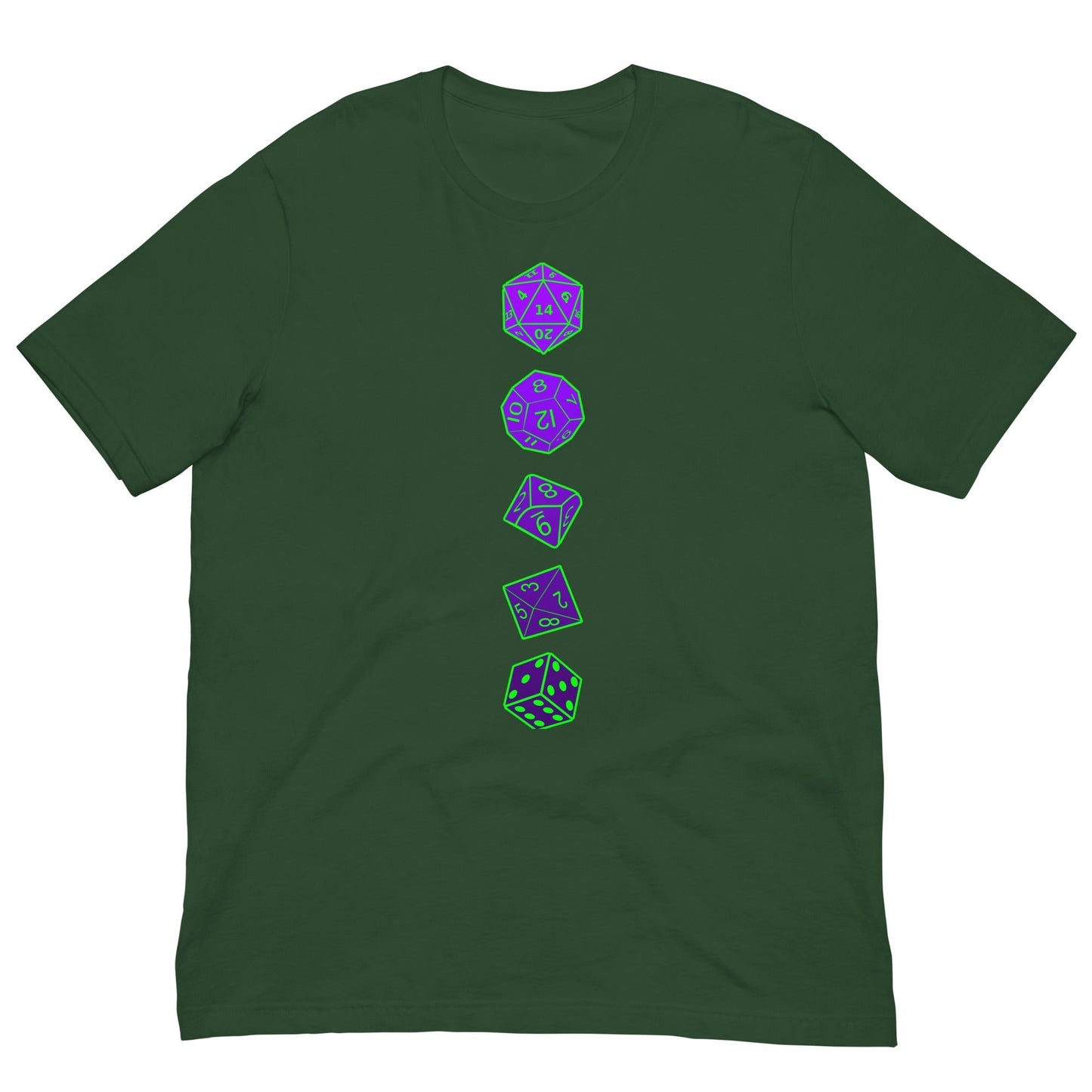 Scar Design Forest / S RPG games dice T-shirt