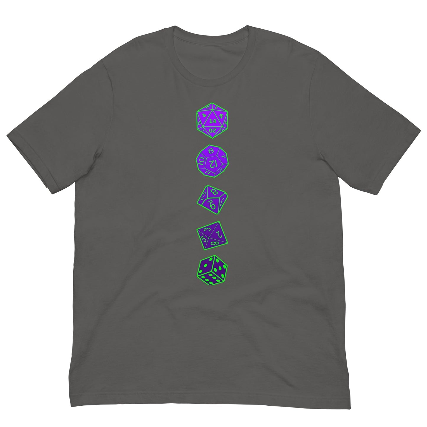 Scar Design Asphalt / S RPG games dice T-shirt