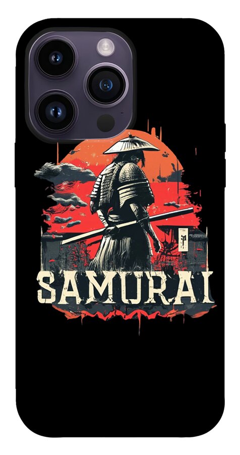 Samurai Warrior Vintage Sunset - Phone Case