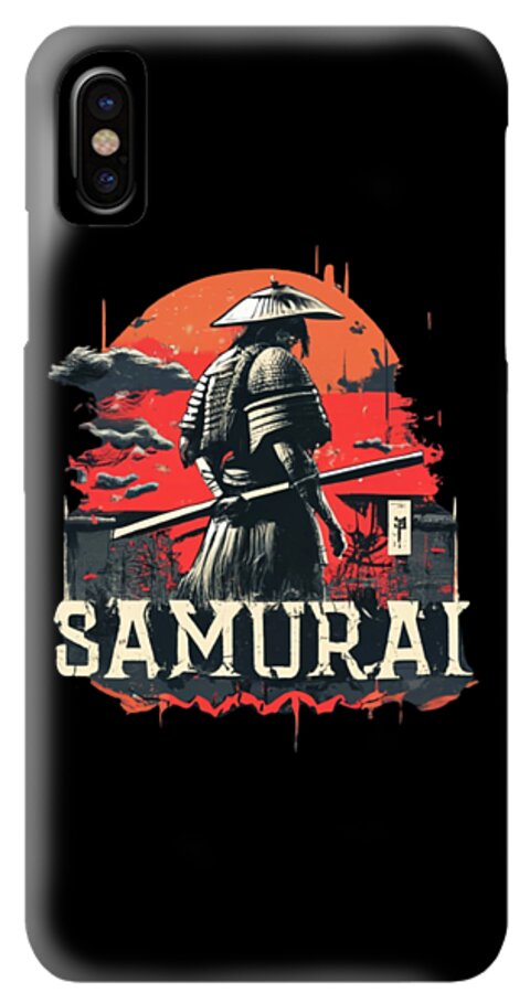 Samurai Warrior Vintage Sunset - Phone Case