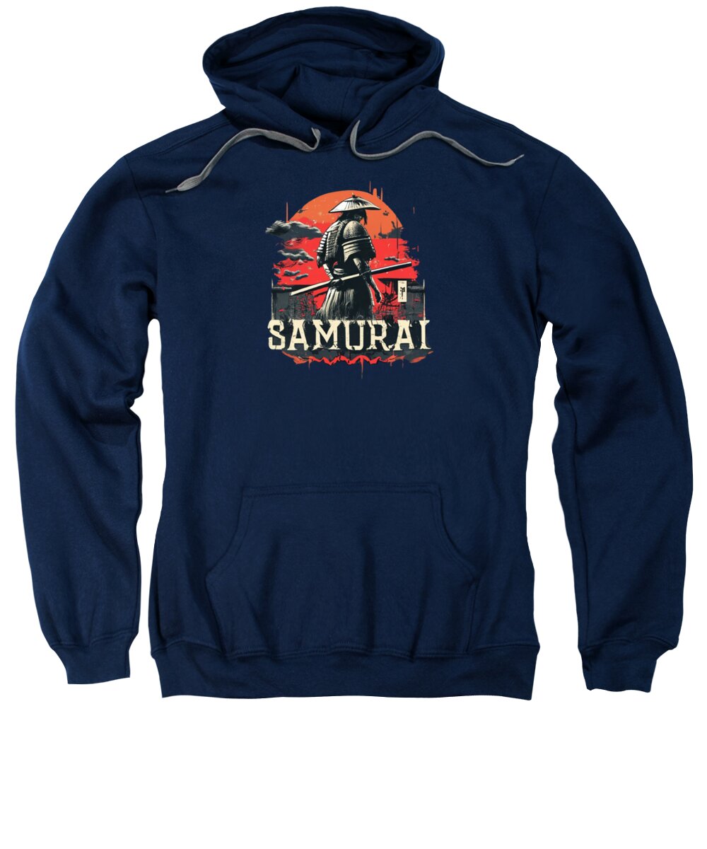 Samurai Warrior Vintage Sunset - Sweatshirt