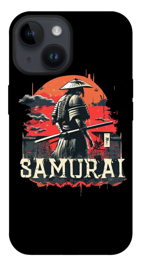 Samurai Warrior Vintage Sunset - Phone Case