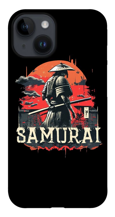 Samurai Warrior Vintage Sunset - Phone Case
