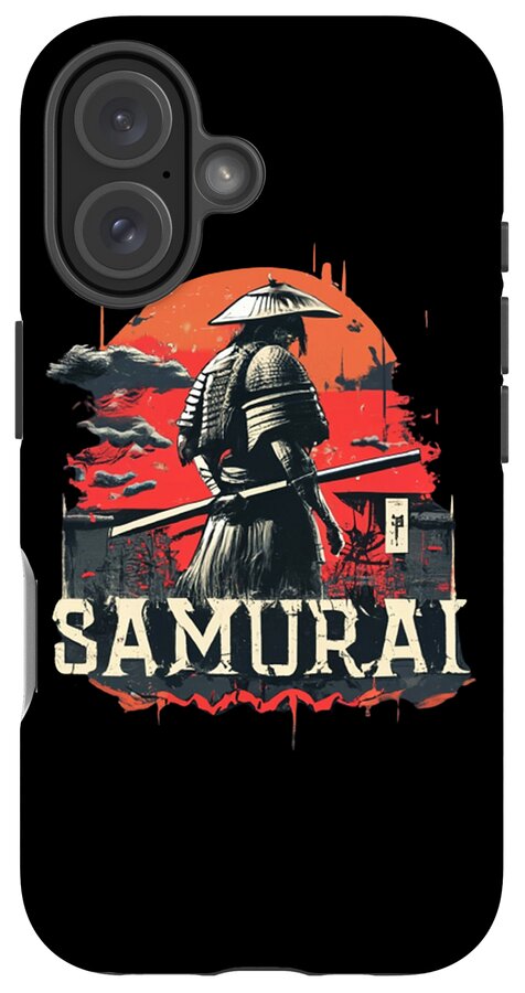 Samurai Warrior Vintage Sunset - Phone Case