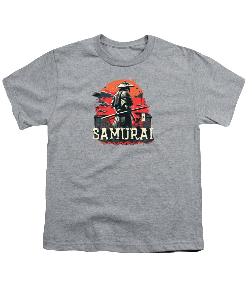 Samurai Warrior Vintage Sunset - Youth T-Shirt