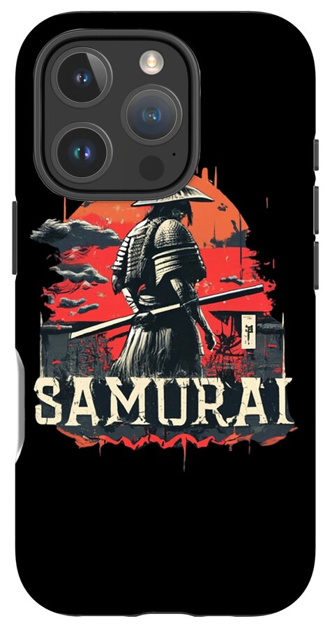 Samurai Warrior Vintage Sunset - Phone Case