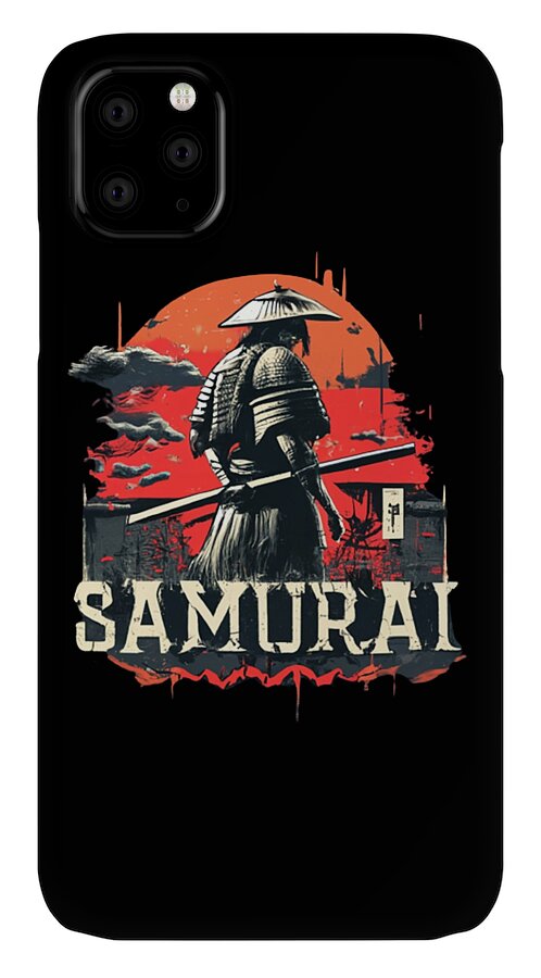 Samurai Warrior Vintage Sunset - Phone Case