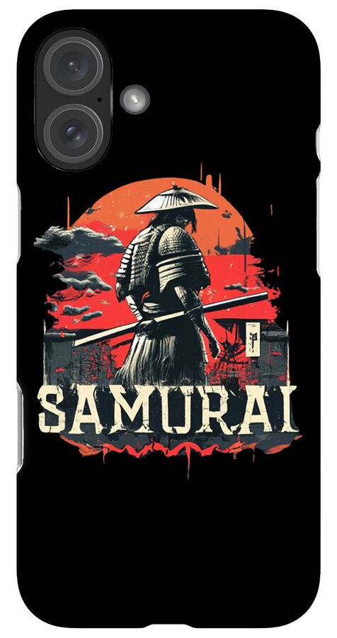 Samurai Warrior Vintage Sunset - Phone Case