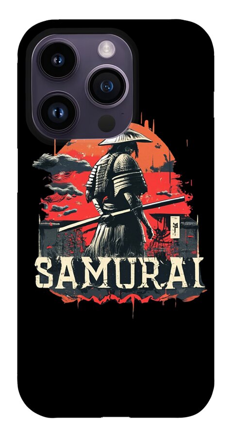 Samurai Warrior Vintage Sunset - Phone Case