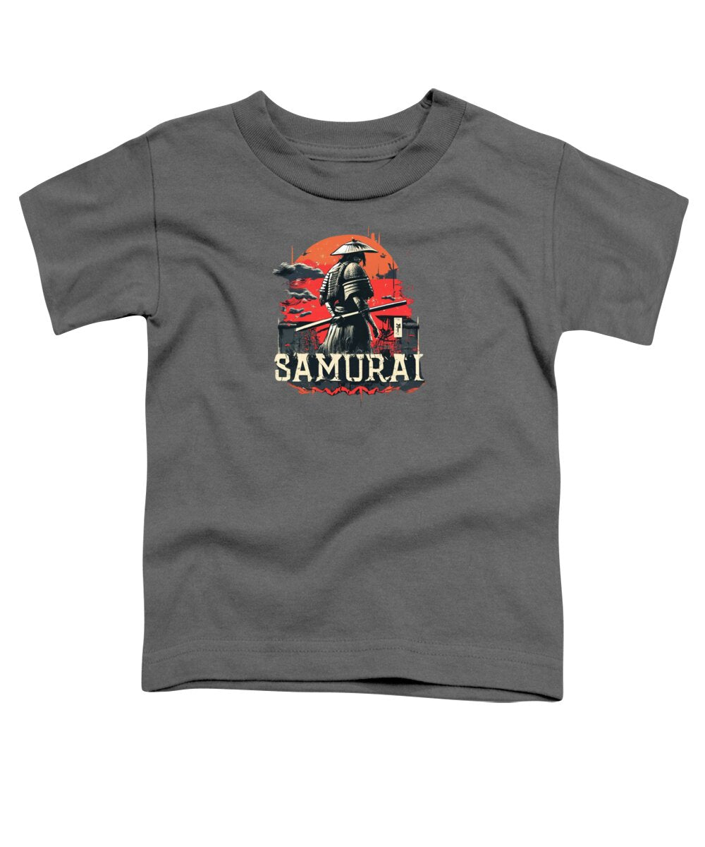 Samurai Warrior Vintage Sunset - Toddler T-Shirt