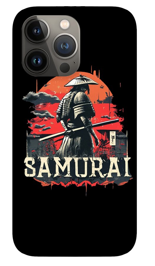 Samurai Warrior Vintage Sunset - Phone Case