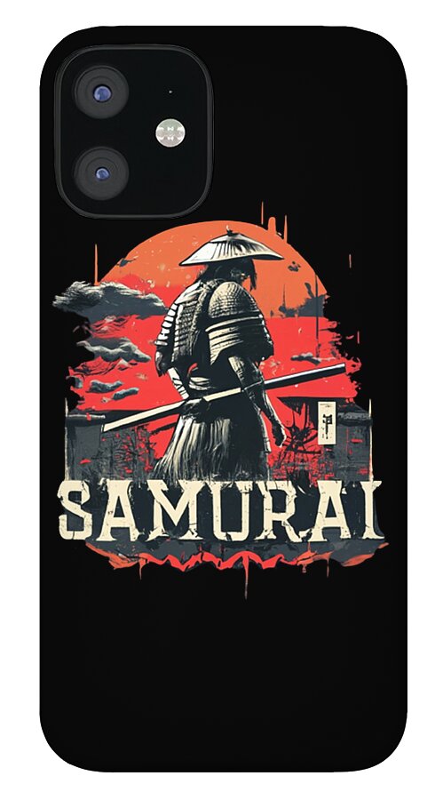 Samurai Warrior Vintage Sunset - Phone Case