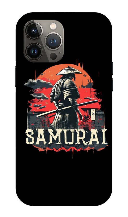 Samurai Warrior Vintage Sunset - Phone Case