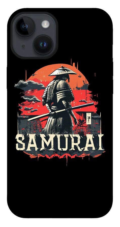 Samurai Warrior Vintage Sunset - Phone Case