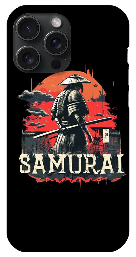 Samurai Warrior Vintage Sunset - Phone Case