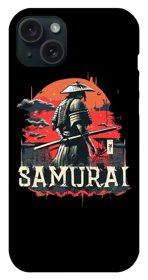Samurai Warrior Vintage Sunset - Phone Case