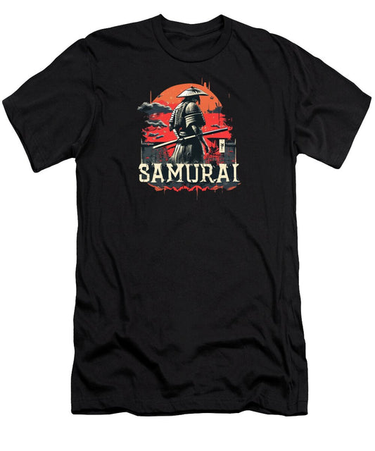 Samurai Warrior Vintage Sunset - T-Shirt