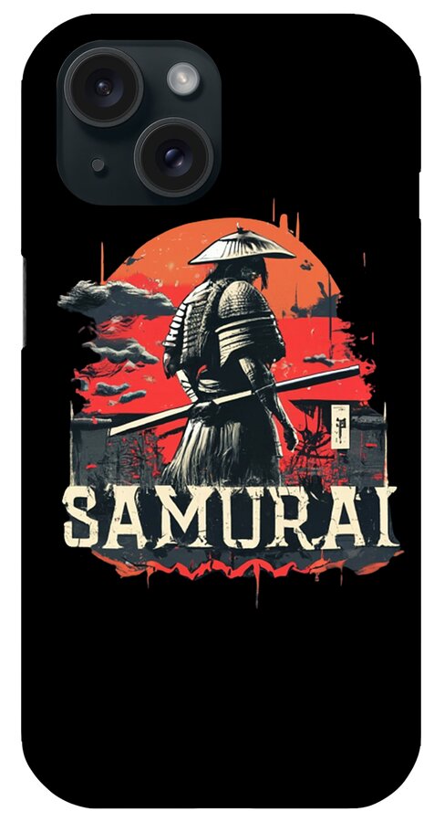 Samurai Warrior Vintage Sunset - Phone Case