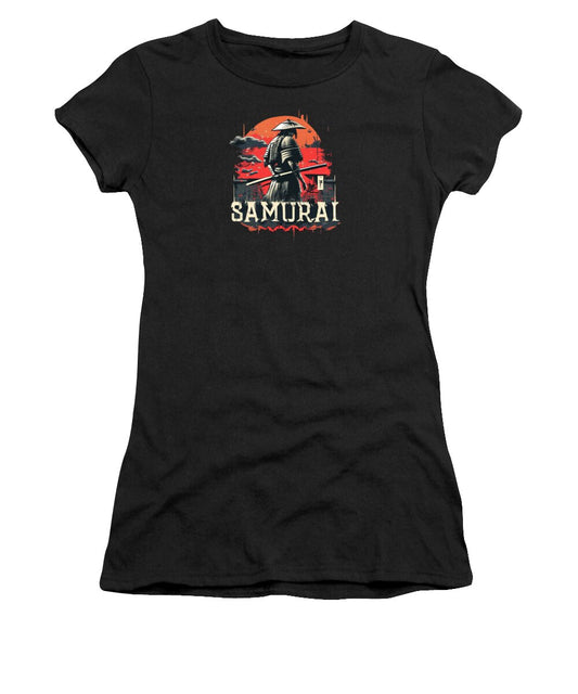 Samurai Warrior Vintage Sunset - Women's T-Shirt