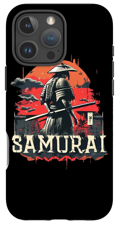 Samurai Warrior Vintage Sunset - Phone Case