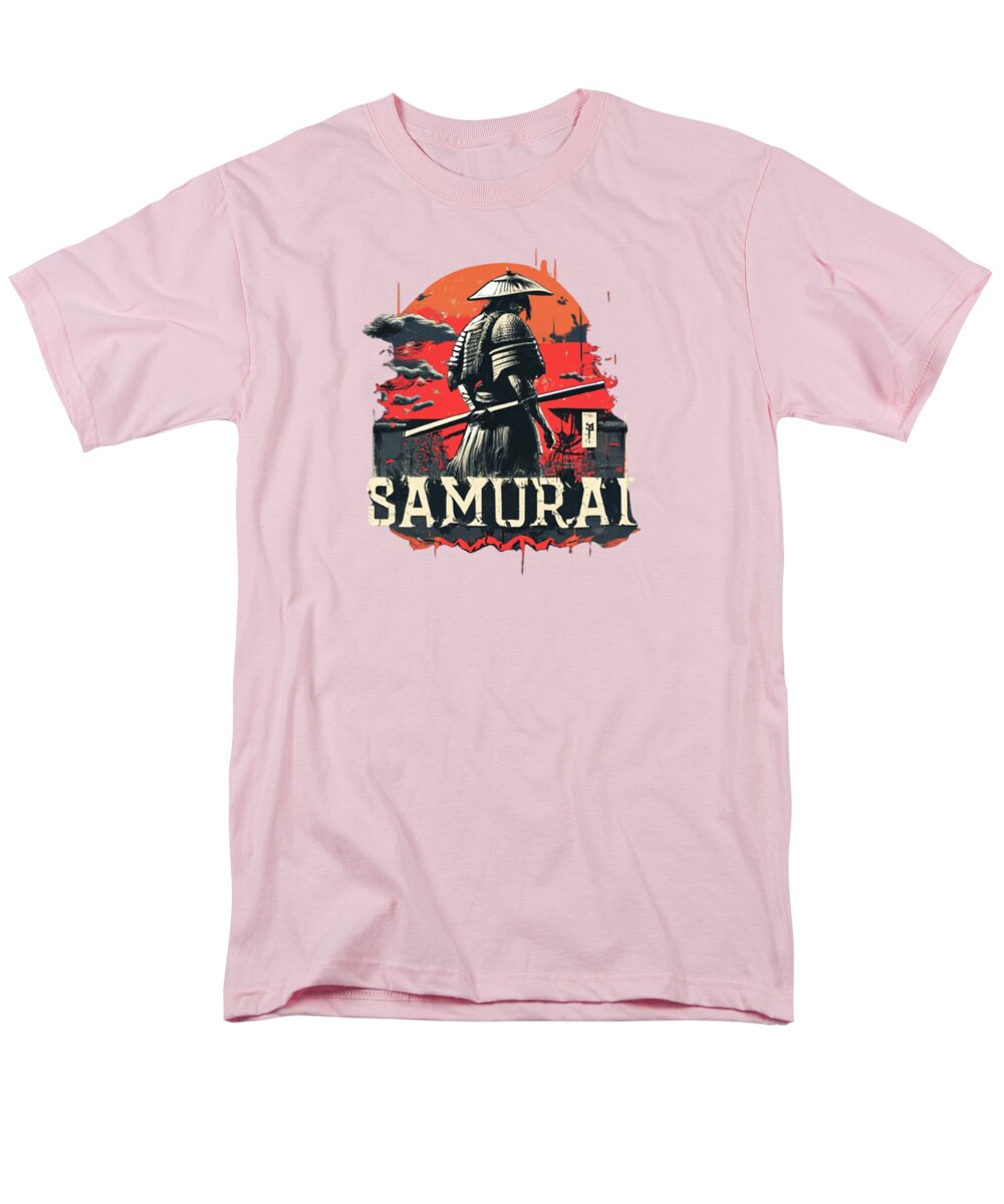 Samurai Warrior Vintage Sunset - Men's T-Shirt (Regular Fit)