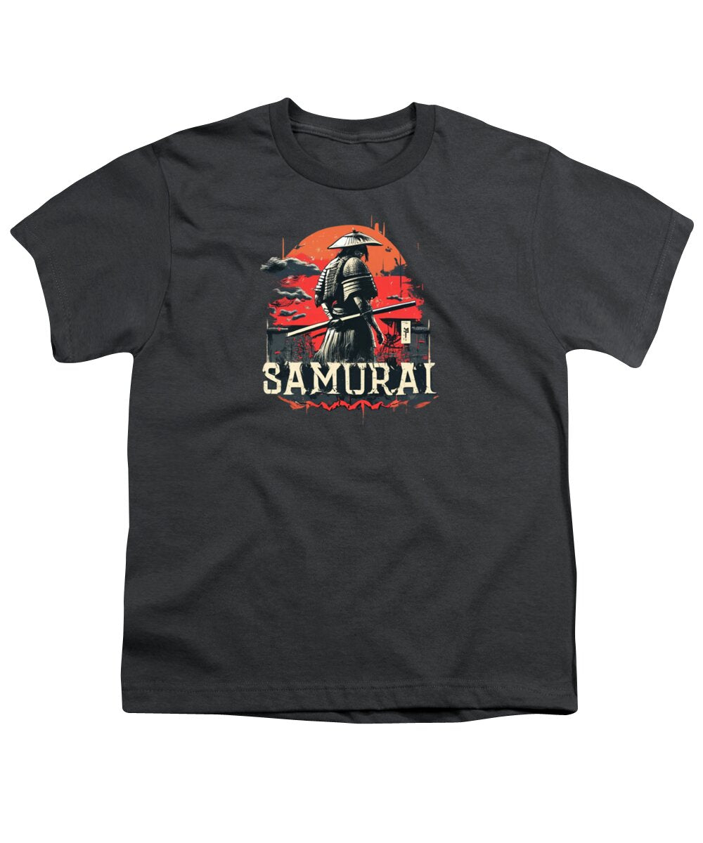 Samurai Warrior Vintage Sunset - Youth T-Shirt