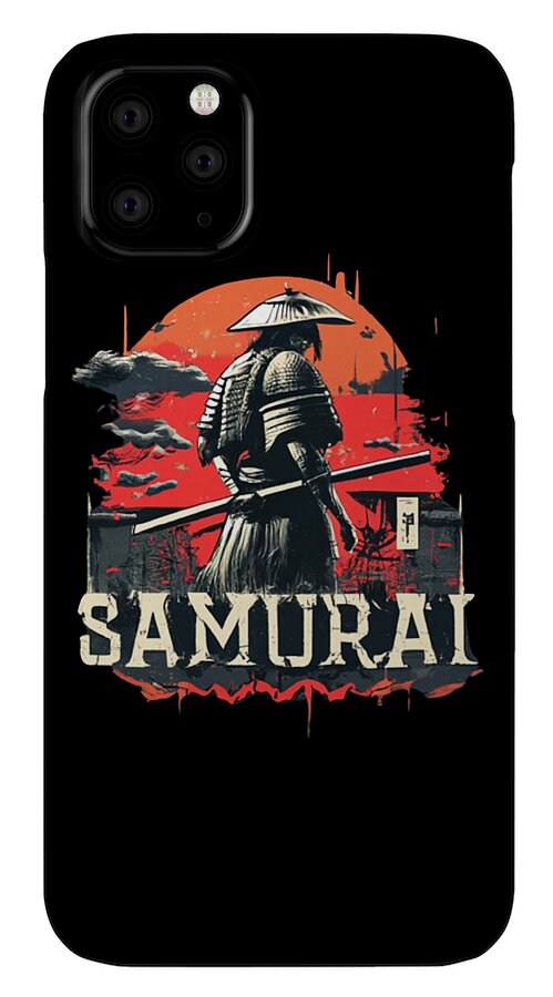 Samurai Warrior Vintage Sunset - Phone Case