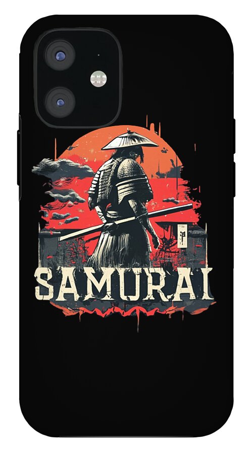 Samurai Warrior Vintage Sunset - Phone Case