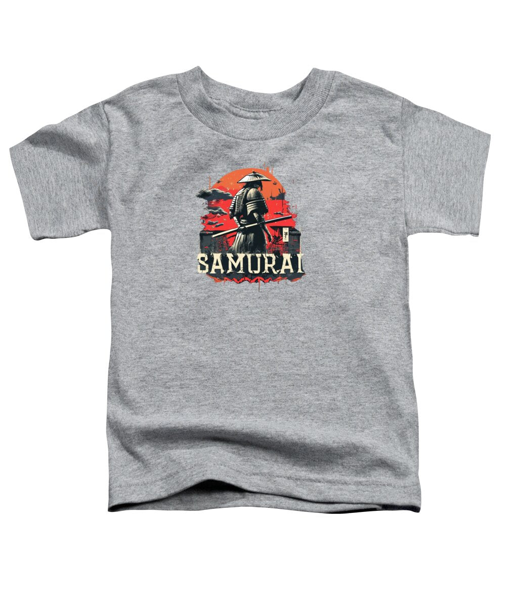 Samurai Warrior Vintage Sunset - Toddler T-Shirt