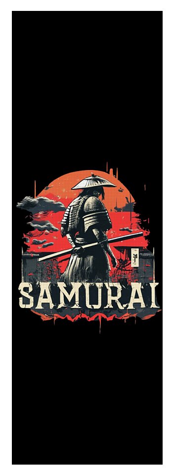 Samurai Warrior Vintage Sunset - Yoga Mat
