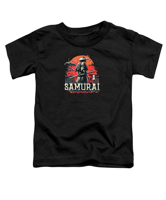 Samurai Warrior Vintage Sunset - Toddler T-Shirt
