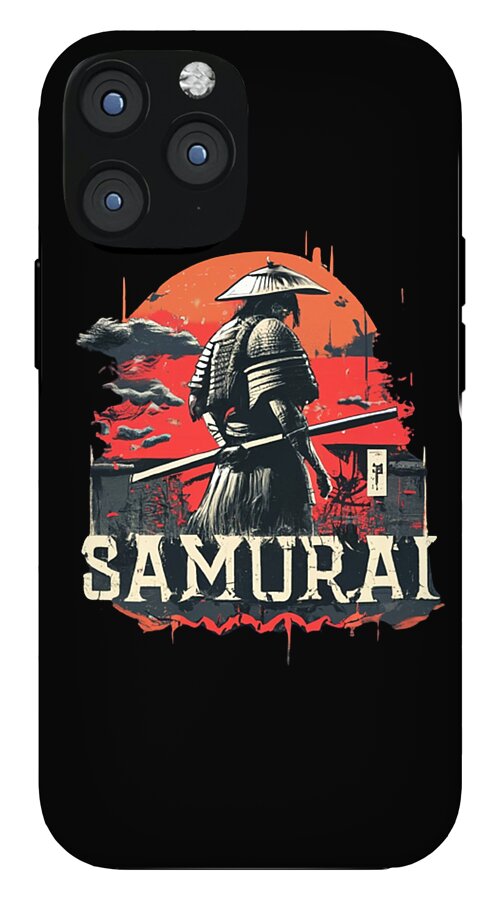 Samurai Warrior Vintage Sunset - Phone Case