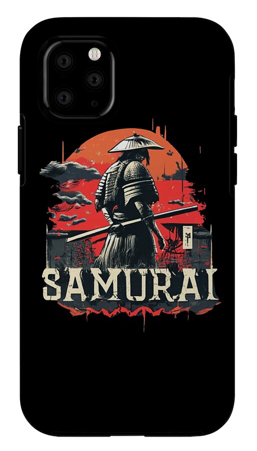 Samurai Warrior Vintage Sunset - Phone Case
