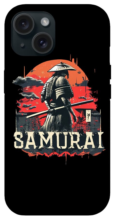 Samurai Warrior Vintage Sunset - Phone Case