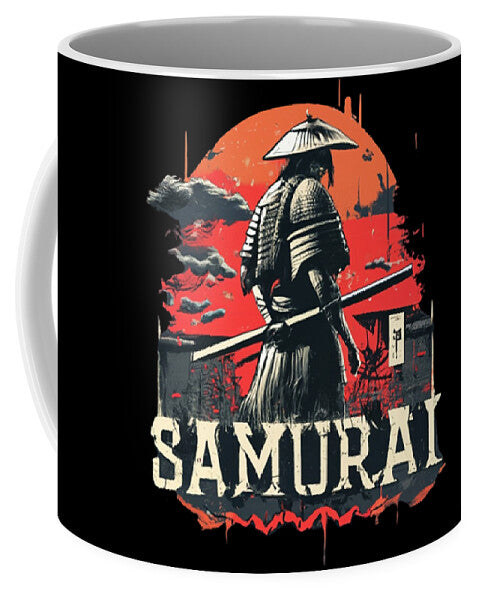 Samurai Warrior Vintage Sunset - Mug