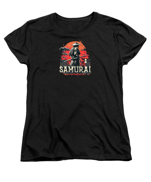 Samurai Warrior Vintage Sunset - Women's T-Shirt (Standard Fit)