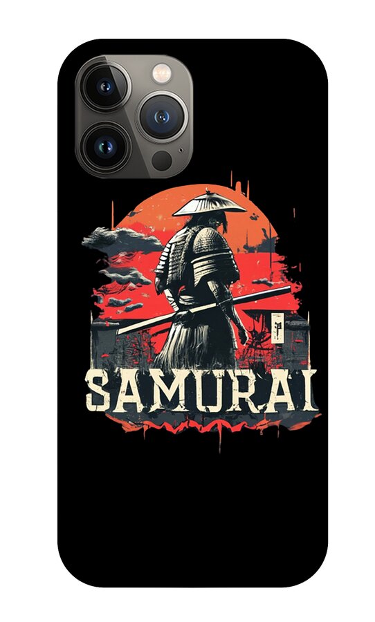 Samurai Warrior Vintage Sunset - Phone Case