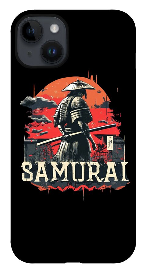 Samurai Warrior Vintage Sunset - Phone Case