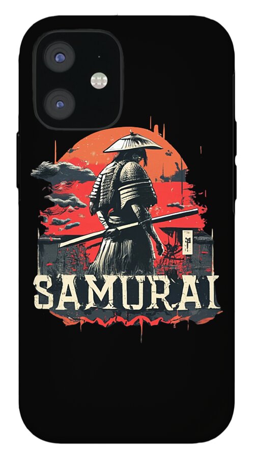 Samurai Warrior Vintage Sunset - Phone Case
