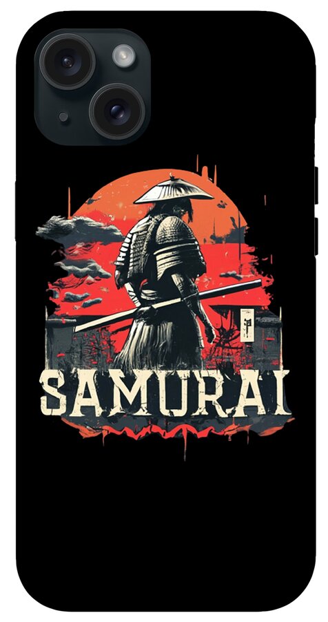 Samurai Warrior Vintage Sunset - Phone Case