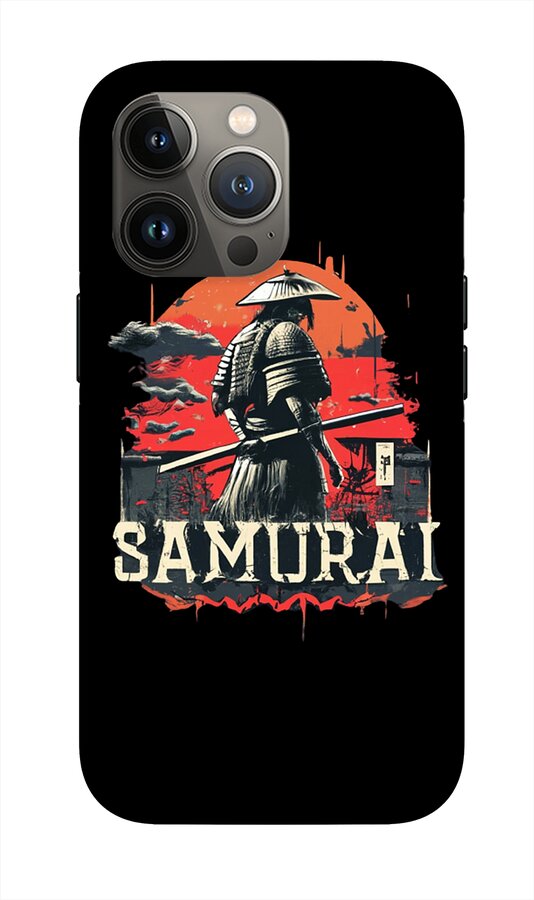 Samurai Warrior Vintage Sunset - Phone Case