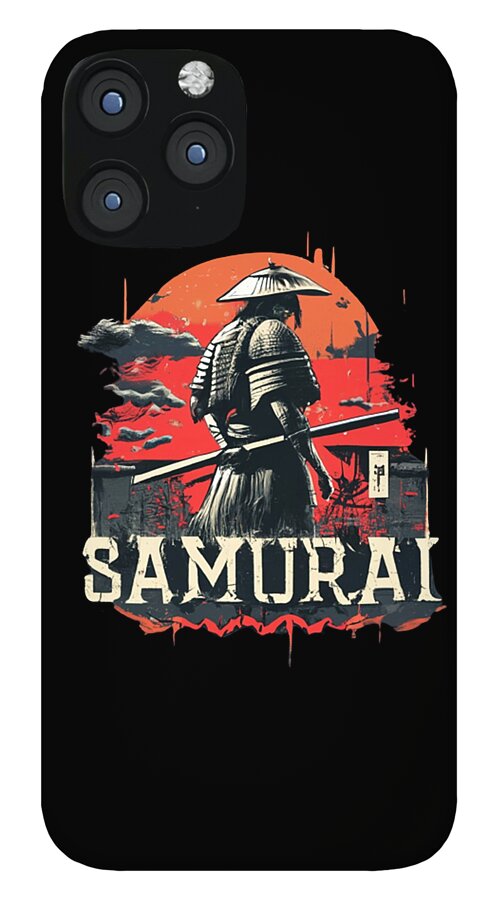 Samurai Warrior Vintage Sunset - Phone Case