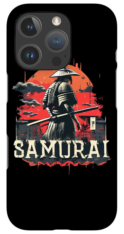 Samurai Warrior Vintage Sunset - Phone Case