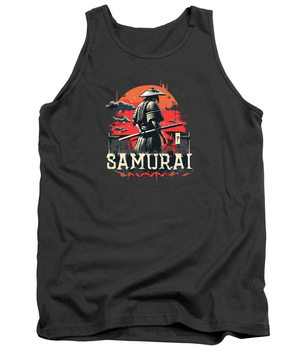 Samurai Warrior Vintage Sunset - Tank Top