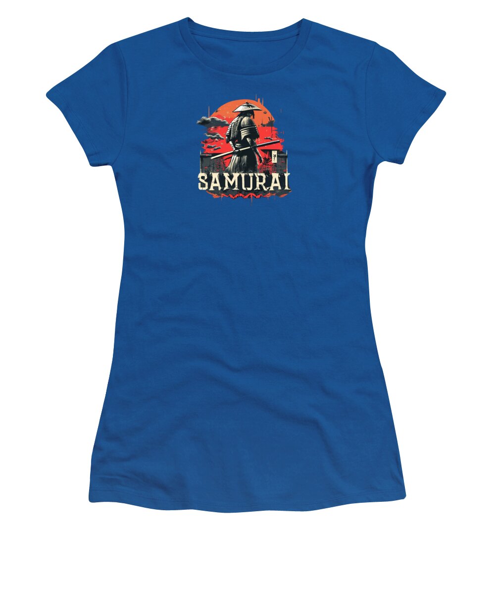 Samurai Warrior Vintage Sunset - Women's T-Shirt