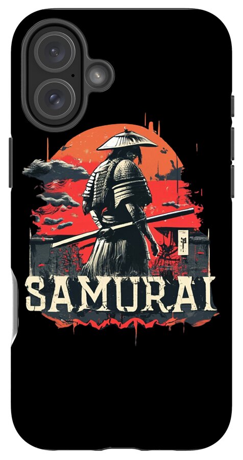 Samurai Warrior Vintage Sunset - Phone Case