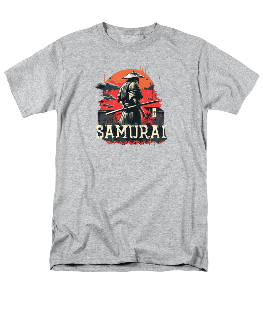 Samurai Warrior Vintage Sunset - Men's T-Shirt (Regular Fit)